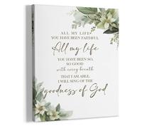 DQFOCPHHAA Botanical Wall-Art All My Life You Have Been Faithful Canvas Painting Home Decor(Unframed,08x12inch(20x30cm))