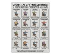 DQFOCPHHAA Chair Assisted Balance Aluminum Sign Mindful Motion Metal Wall-Art for Office Senior Living Activity Room 8 X 12 inch