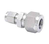 DQFOCPHHAA Fit Tube O.D 12mm To 14mm 304 Stainless Reducer Sleeve Ferrule Pneumatic Air Connector Pipe