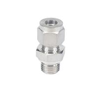DQFOCPHHAA Fit Tube O/D 6mm To M6x1 Male 304 Stainless Ferrule Pneumatic Air Compression Fitting