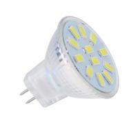 DQFOCPHHAA Indoor Lighting 6pcs/Lot MR11 LED Diode Spotlight Bulb 12V 24V 2W 3W 5W LED Lamp SMD 5736 Chip 9 12 15 LEDs High Lumen Flicker-Free (Color : OneColor, Size : 3W)