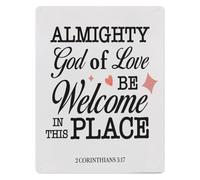 DQFOCPHHAA Sacred Home Metal Tin Sign God of Love Fill This House With Peace Wall Hanging for Entryway 8 X 12 in