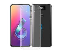 DQG Funda para ASUS Zenfone 6 2019 ZS630KL, Transparente Flexible Carcasa Shell Ultra Slim Suave TPU Silicona Cover Gel Tapa Caso Case para ASUS Zenfone 6 2019 ZS630KL (6.4")