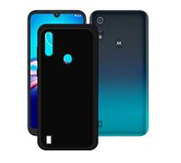 DQG Funda para Motorola Moto E6 Plus, Negro Flexible Carcasa Shell Ultra Slim Suave TPU Silicona Cover Gel Tapa Caso Case para (6.1")