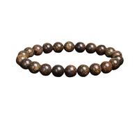 DQRCLLL Pulsera Chakras, Pulseras De Cristal Natural, Pulseras De Piedra Broncita, Yoga, Reiki, Equilibrio, Mala, Meditación, Cuentas, Amuleto De La Suerte, Pulsera Elástica Para Mujeres Y Hombre