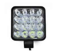 DQRG Luces Circulación Diurna 48W 16-LED Barra De Luz Trabajo Reflector Coche ATV Lámpara Antiniebla Conducción Todoterreno 12V / 24V Faros LED Cubiertaconjunto Faro