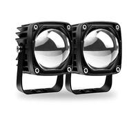 DQRG Luces Circulación Diurna 6000k/3000k Barra Luz LED Obra 12V 24V Blanco Amarillo Luces Antiniebla Todoterreno Para Coche Camión Atv 4x4 Faros Cubiertaconjunto Faro