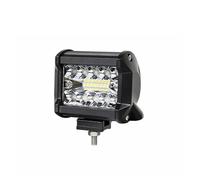DQRG Luces Circulación Diurna Barra Luces LED Coche Focos 4x4 Todoterreno Lámpara Antiniebla 12V 24V 3 Filas Faro Camión Granja Tractor Barco SUV ATV Cubiertaconjunto Faro(4inch 60W)