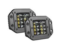 DQRG Luces Circulación Diurna Barra Luz LED Obra Montaje Empotrado 2x5 Pulgadas Todoterreno 12V 24V 40W Cápsulas Haz Puntual Para Coche Camión Atv Faro Para Jeep Cubiertaconjunto Faro(2 pcs)