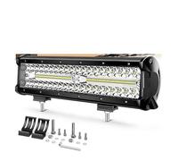 DQRG Luces Circulación Diurna Luz LED 12 Pulgadas Para Coche Focos 4x4 Todoterreno Lámpara Antiniebla Barra Trabajo Para Camión Tractor Barco Faros Motocicleta Cubiertaconjunto Faro(12inch)