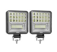 DQRG Luces Circulación Diurna Luz Led Trabajo 12V/9-30V 48W/126W Faro Delantero Coche Camión Todoterreno SUV Lámpara Antiniebla Conducción Nocturna Cubiertaconjunto Faro(B-2pcS-9-30v-126W)