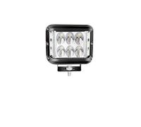 DQRG Luces Circulación Diurna Luz LED Trabajo Coche Faros Delanteros Estroboscópicos Tres Lados Flash Advertencia 12-24V ATV Todoterreno 4x4 Cubiertaconjunto Faro(White Yellow1PC)