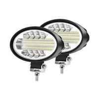 DQRG Luces Circulación Diurna Luz LED Trabajo Ovalada Tractor Lámpara Coche 5 Pulgadas Faro Cabina Todoterreno Grúa Minera Camión Volquete Cubiertaconjunto Faro(Gris oscuro)