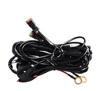 DQRG Luces Circulación Diurna Luz Trabajo Para Coche LED Todoterreno Focos 4x4 Lámpara Antiniebla Faro Diodo SUV ATV Tractor Barco Camiones 12V Y 24V Cubiertaconjunto Faro(2 in 1 Wiring Harnes)