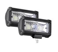 DQRG Luces Circulación Diurna Luz Trabajo Para Coche LED Todoterreno Focos 4x4 Lámpara Antiniebla Faro Diodo SUV ATV Tractor Barco Camiones 12V Y 24V Cubiertaconjunto Faro(30W 2PCS)