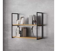 DQSPDBD - Estantería de almacenamiento para colgar en hierro montada, estante flotante de 3 niveles y 2 niveles, estantes decorativos para colgar, estantes de especias, estante ovalado de pared para