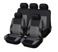 DQSZ 5 Asientos Universal Funda Asiento Coche para Mazda CX-3 CX-5 CX-30 CX3 CX30 CX5 2015-2022 2023, Delanteros Y Traseros Paño Respirable Cubreasientos Protección Accesorios,B/Gray