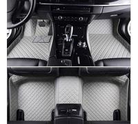 DQSZ A Medida Alfombrillas del Coche para Audi A6 C7 2012-2017(LHD), Cuero Alfombra Alfombrilla Antideslizante Impermeable Auto Moqueta Todo Clima Accesorios,G/Gray