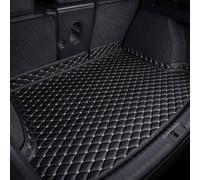 DQSZ Coche Cuero Alfombrilla Maletero para Renault Espace Vi 2023, AntiarañAzos Impermeable Tronco Bandeja Protectora Funda Maletero Alfombra Accesorios,C/Black-Beige