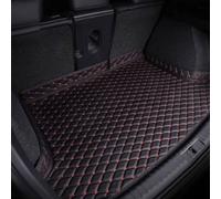 DQSZ Coche Cuero Alfombrilla Maletero para Tesla Model Y 2020-2024, AntiarañAzos Impermeable Tronco Bandeja Protectora Funda Maletero Alfombra Accesorios,D/Black~Red