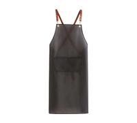DQZRTUECA Aceite multicolor transparente del delantal TPU del cocinero que asa a la parrilla for el profesional del carnicero del restaurante(Black)