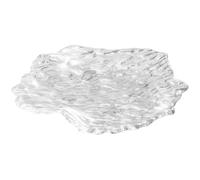 DQZRTUECA Bandeja de cristal para servir fruta, Bandeja de té cristal moderna for servir aperitivos frutas y dulces, decoración del hogar, 20x4cm