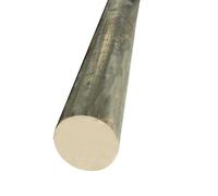 DQZRTUECA Barra redonda de bronce estañado de 10-25 mm de diámetro y 300 mm de longitud for metalurgia artesanal.(25x300mm)