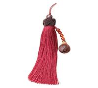 DQZRTUECA Borla de Espada China de poliéster for decoración de Artes Marciales y Teatro Taiji, Color Rojo y café.(Red)
