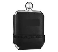 DQZRTUECA Botellas portátiles, Mini frasco cuadrado de acero inoxidable 304 6 oz con estuche cuero for licor(#6)