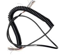DQZRTUECA Cable en Espiral telescópico con Resorte, Cable Espiral Cuadrado de 24 núcleos de 0,25 mm Cable de Volante Cable de Resorte blindado(Stretch 4 Meter)
