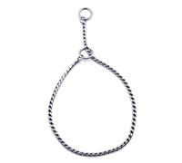 DQZRTUECA Choke de entrenamiento for perros con cadena, cadena de Collar de acero inoxidable, cadena de serpiente de Metal for cachorros, Collar deslizante for espectáculo de mascotas, Collar for entr