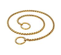 DQZRTUECA Choke de entrenamiento for perros con cadena, cadena de Collar de acero inoxidable, cadena de serpiente de Metal for cachorros, Collar deslizante for espectáculo de mascotas, Collar for entr