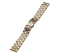 DQZRTUECA correa de reloj, 18 mm/20 mm/22 mm de correa de acero inoxidable de reemplazo de correa for correa for correa for la correa(Gold,22mm)