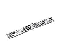 DQZRTUECA correa de reloj, 18 mm/20 mm/22 mm de correa de acero inoxidable de reemplazo de correa for correa for correa for la correa(Silver,22mm)