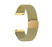 DQZRTUECA Correa de reloj Store Universal es adecuada for una correa plana de tapa de succión de acero inoxidable 20/22 mm(Gold,24mm)