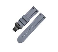 DQZRTUECA Correa de silicona suave para reloj de buceo, Correa de goma de 22 mm 24 mm 26 mm(Gray,26mm)