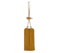 DQZRTUECA Espada de Artes Marciales Chinas de Tai Chi con Borla de Seda y Cabeza de Madera, 32 cm, Multicolor(Yellow)