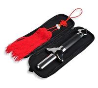 DQZRTUECA Espada telescópica de Tai Chi de Acero Inoxidable for Entrenamiento de Artes Marciales con Borla y Caja portátil de 90-102 cm(92cm)