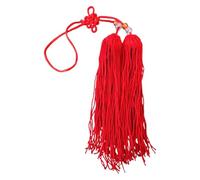 DQZRTUECA Handmade Silk Chinese Knot Sword Tassel with Beads For Tai Chi Martial Arts Sword Red