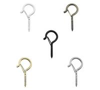DQZRTUECA Hebilla tipo Q, gancho de tornillo de resorte, luces de cadena a prueba de viento for exteriores, Multicolor, 5-50 Uds.(Golden,20pc)