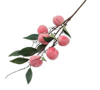 DQZRTUECA Juego de Fruta Artificial, Ramas Artificiales de melocotón, Accesorios simulación Frutas, decoración del Festival Primavera 37 Pulgadas