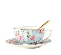 DQZRTUECA Juego de platillos for taza café, multicolor, 1/2 piezas, for, té, 200ml(Blue,2 PCS)