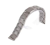 DQZRTUECA Mira correas for pulseras de metal for hombres Mujeres Correa de banda de reemplazo de 12-24 mm Correa de acero inoxidable de acero recto Correa(16mm)