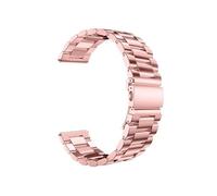 DQZRTUECA Mira la correa de la pulsera de metal sólido for la correa de los reloj(Pink,22 mm)