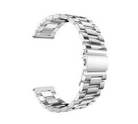DQZRTUECA Mira la correa de la pulsera de metal sólido for la correa de los reloj(Silver,20 mm)