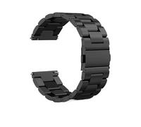 DQZRTUECA Mira la correa de liberación rápida Correa de reloj adecuada for accesorios de pulsera de acero inoxidable de metal de reemplazo de 22 mm de 22 mm(Black,22 mm)