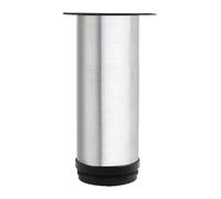DQZRTUECA Patas Ajustables de Acero Inoxidable for Muebles, Soporte for pies de gabinete de Tubo Redondo, 2 uds., 50-300mm(100mm)