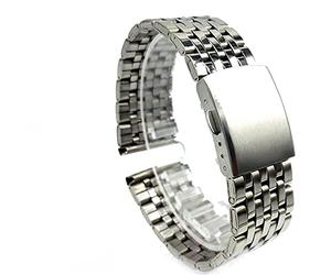 DQZRTUECA Reloj Silver Start Strap Accesorios 20 mm 22 mm de sarca de acero inoxidable Strapasa de reemplazo de correa de metal /22 mm/plata(18 mm)