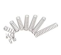 DQZRTUECA Resorte de compresión de acero inoxidable 304, alambre de 0,5 mm(0.5 x 7 x 90 mm 10 Pcs)
