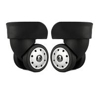 DQZRTUECA Ruedas de Repuesto for Maleta giratoria (2 Unidades), Color Negro, for Carrito Giratorio W046S-DL